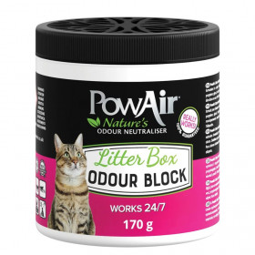 Неутрализатор за миризми от котешка тоалетна PowAir Cat Litter Box Odour Block с натурални масла, безвреден за деца и домашни любимци
